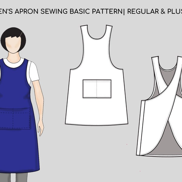Cross Back Apron Pattern - Etsy