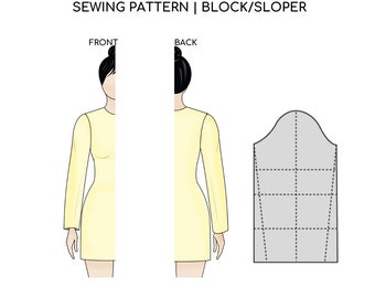 Pdf Basic Straight Sleeve 4 Length Sewing Pattern Block | Long  Sleeve Sewing Pattern | Short Sleeve  | Basic Sleeve Sloper | Sizes XXS-6XL