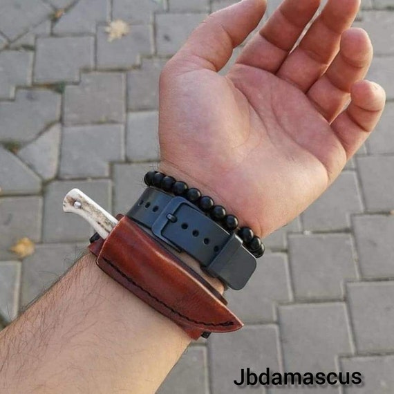 Wrist Knife Custom Handmade High Carbon Steel Knife with Etsy