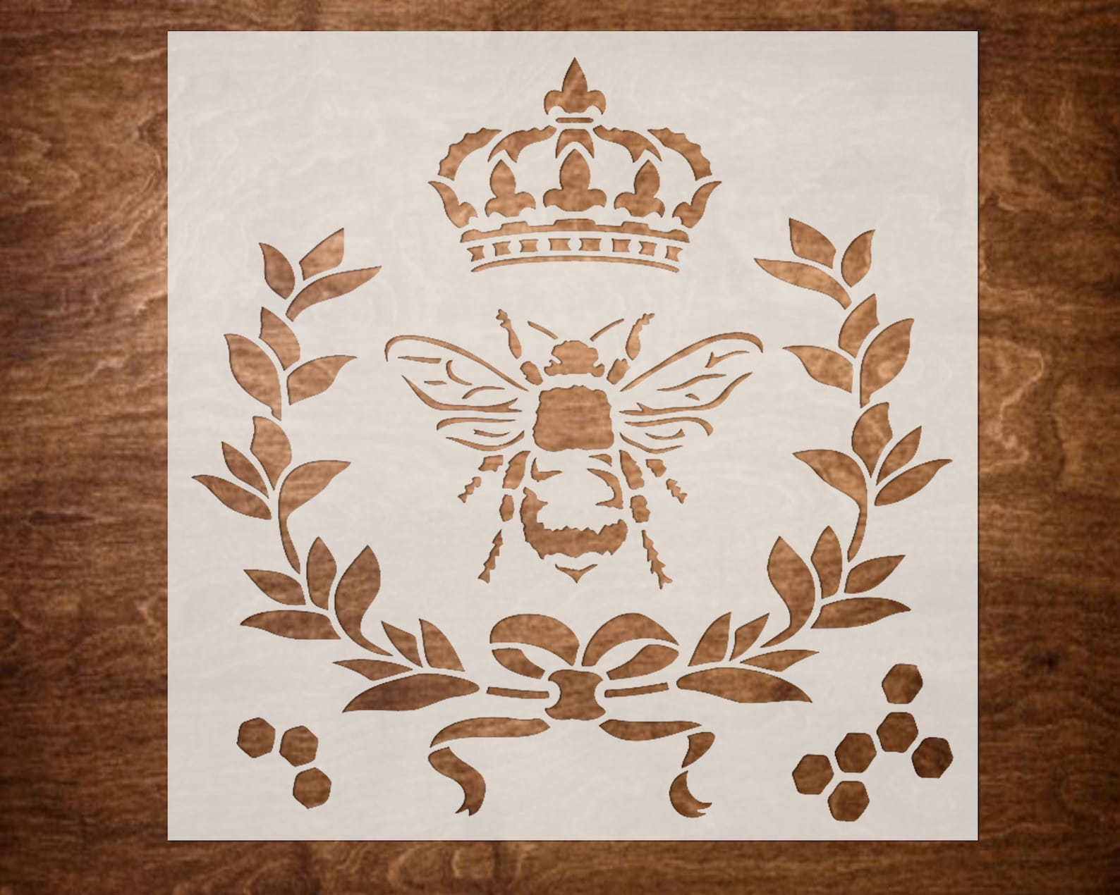QUEEN BEE Stencil DIY Home Decor Craft Stencil Art Etsy