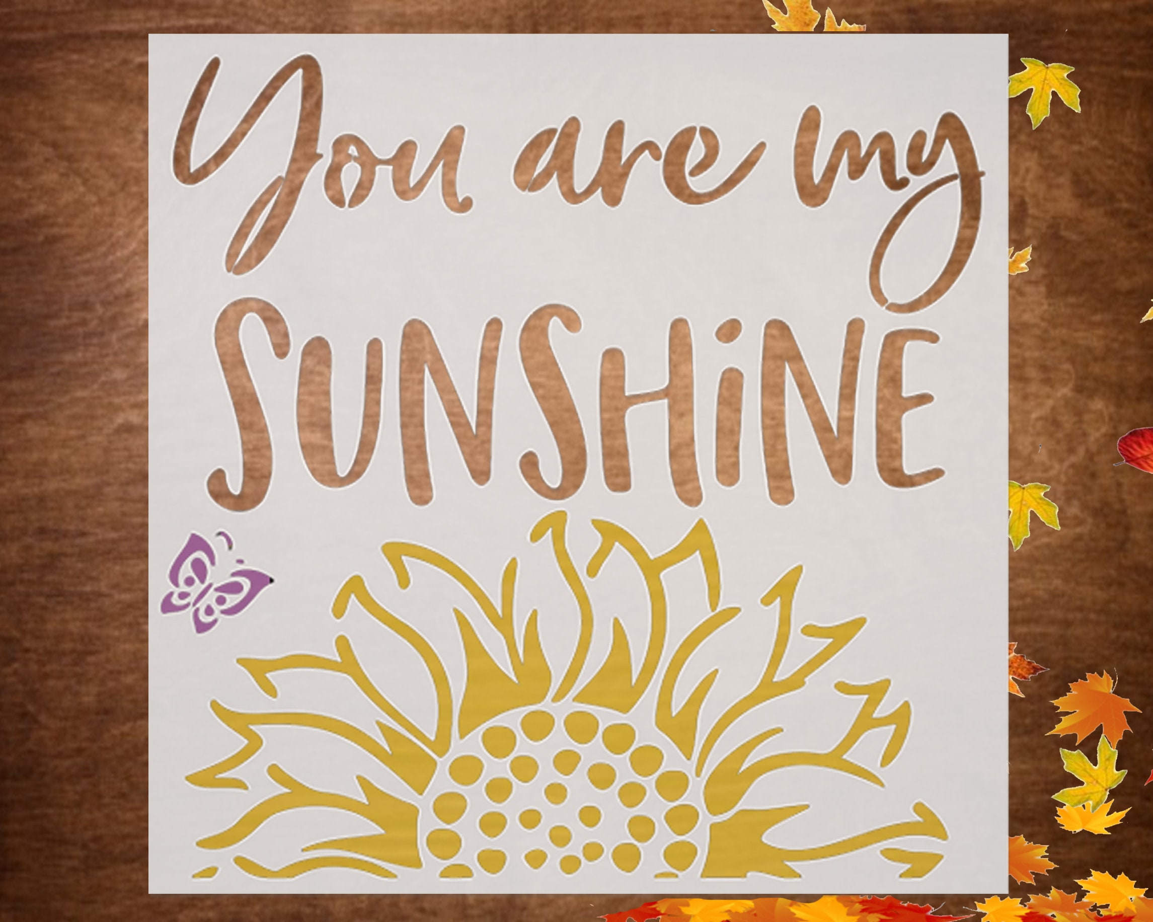 YOU ARE My SUNSHINE Stencil diy Home Decor Craft | Etsy