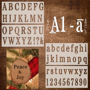 Alphabet Stencil Western Letters Letter Stencils Reusable 024OK