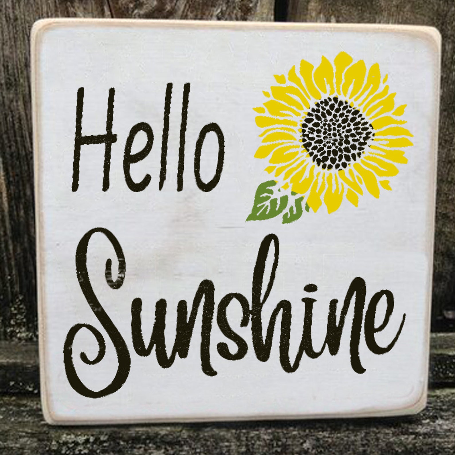 HELLO SUNSHINE Stencil DIY Home Decor Craft Stencil Art | Etsy