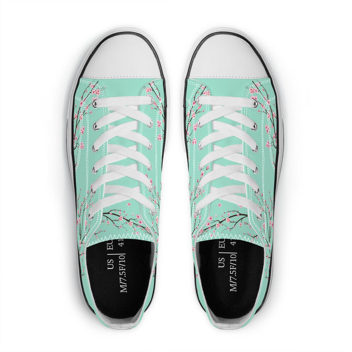 mint green converse low tops
