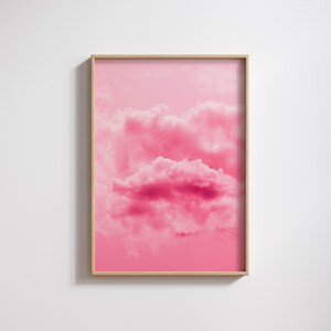 Pink Clouds, 3. Digital photography art print for the wall.