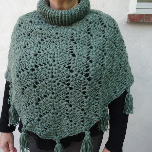 Poncho au crochet