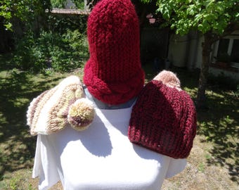 Adult wool knit hat