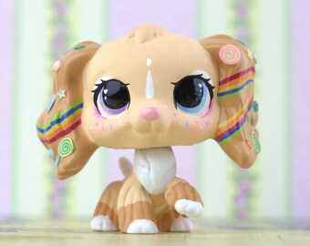 OOAK Custom LPS Decora Cocker Spaniel Littlest Pet Shop hand painted