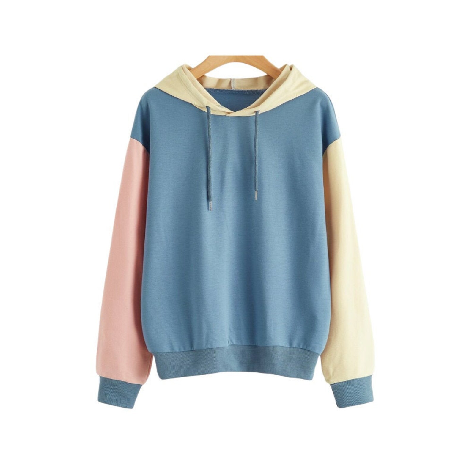 Colorblock Hoodie Aesthetic Hoodie Pastel Hoodie Color Etsy