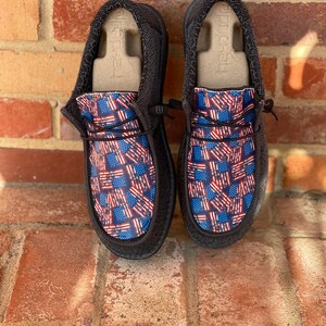 American Flag Hey Dudes | Etsy