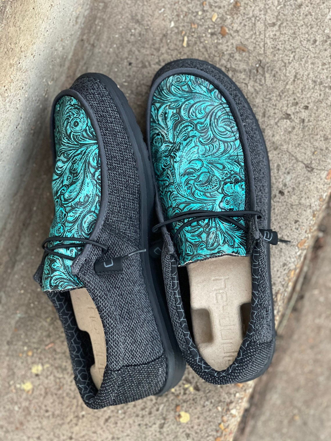 custom leather hey dudes for men
