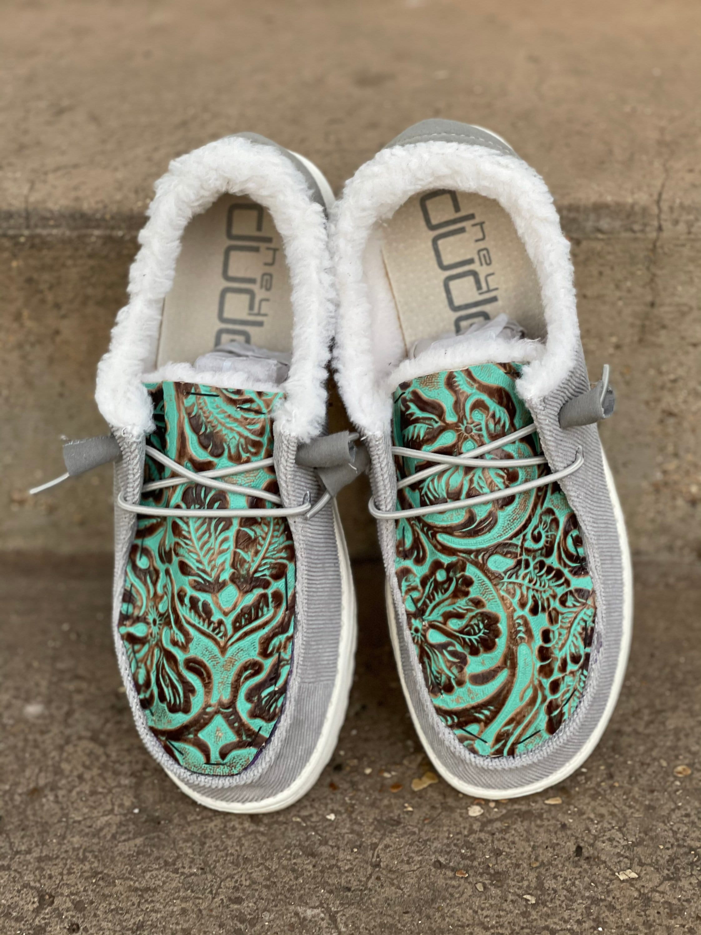 custom tooled hey dudes