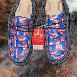 american flag hey dude shoes