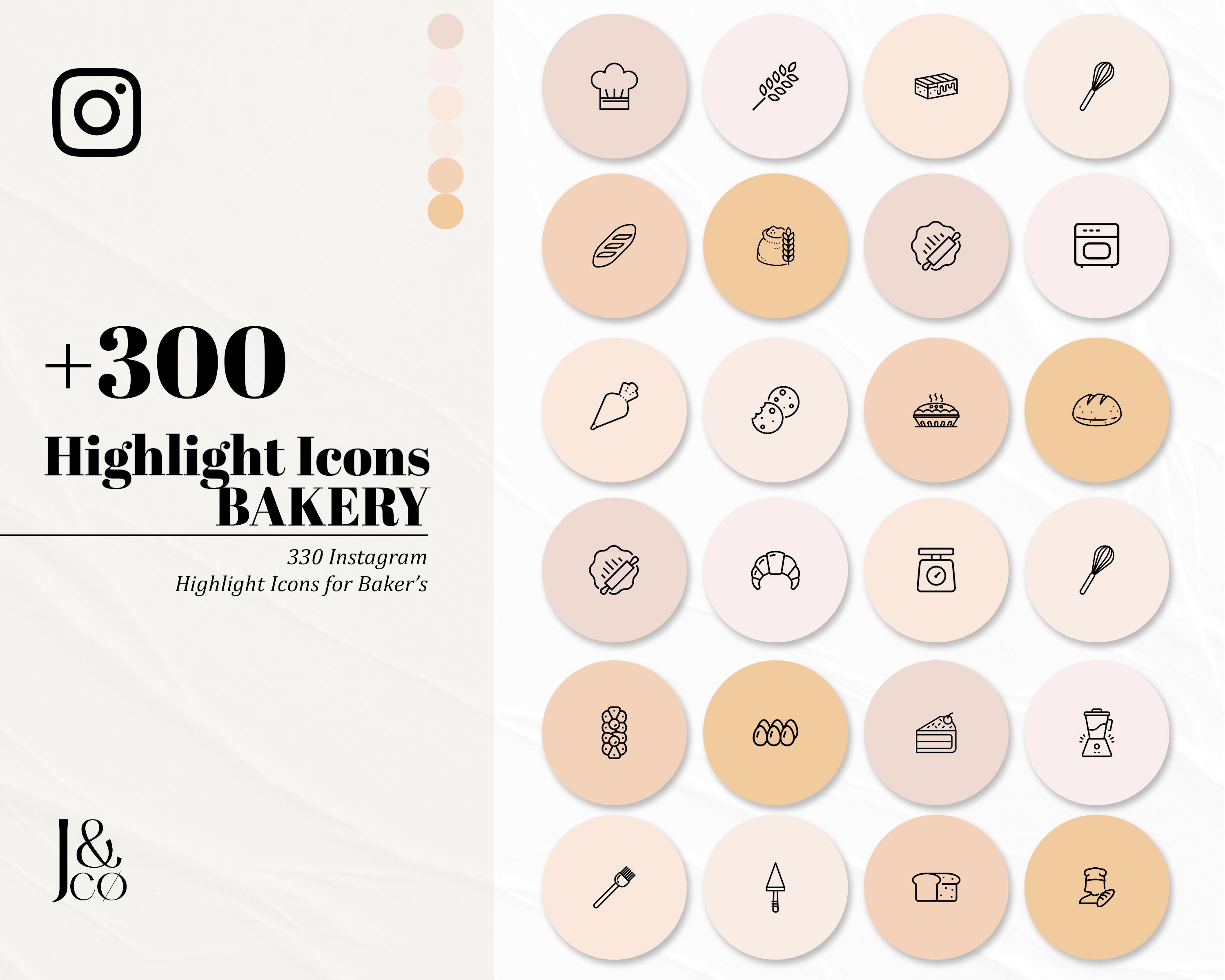 black highlight covers for instagram food