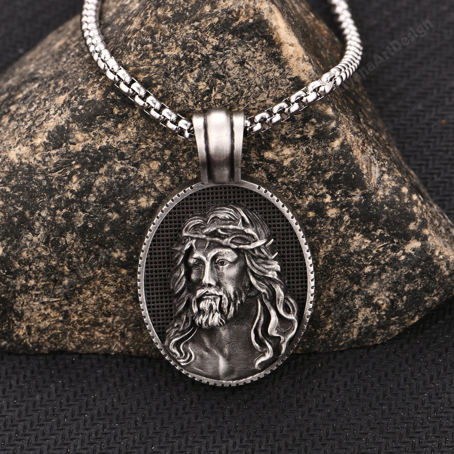 Personalized Mens Gift/ Handmade Catholic Religious Necklace/ Etsy