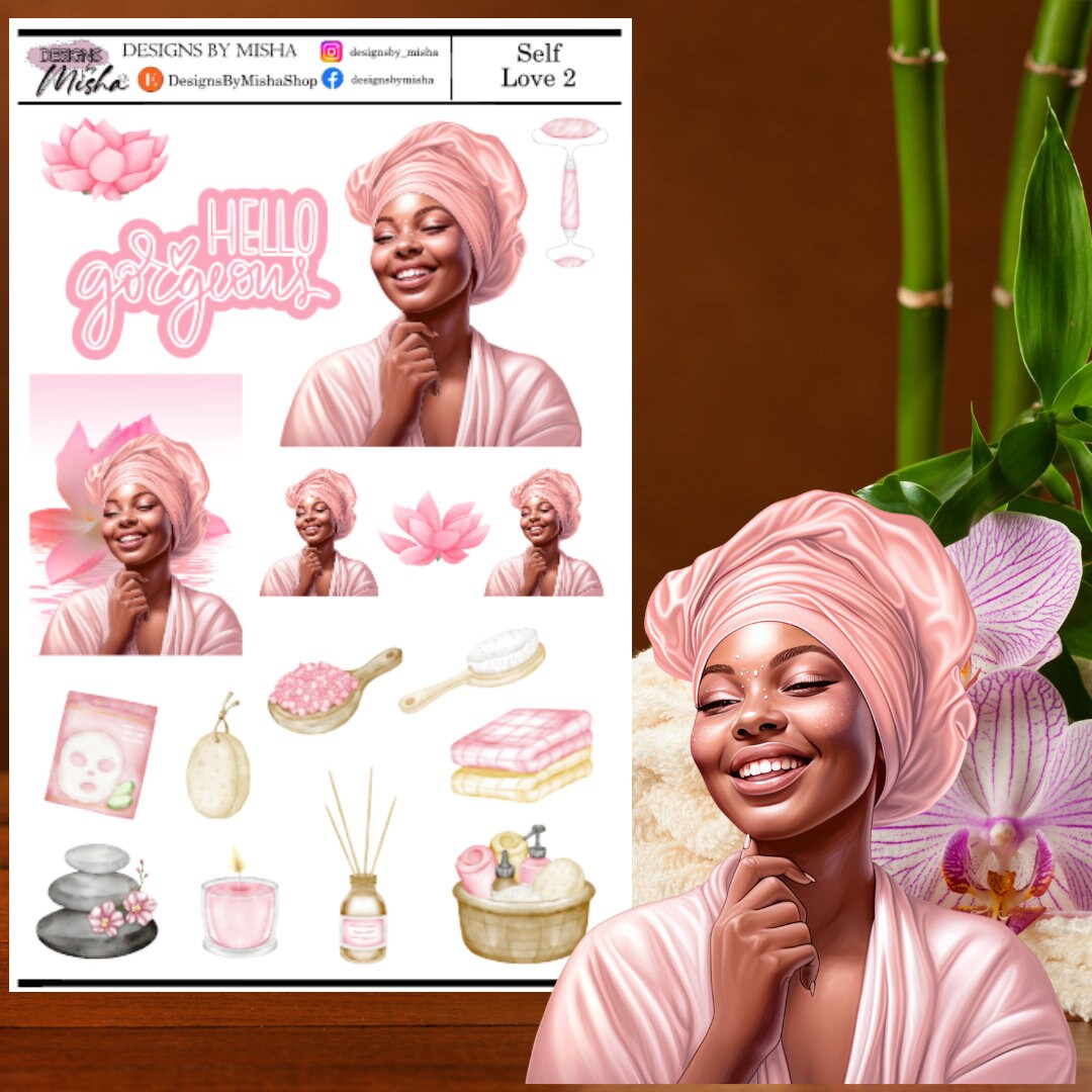 Selflove 2 Sticker Kit Decorative Stickers Selfcare Etsy