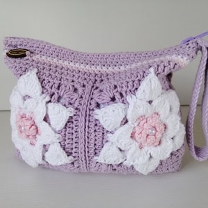 Bolsa para máscara facial, Organizador de bolsa de maquiagem de crochê, Bolsa de maquiagem boho, Bolsa grande para cosméticos, Bolsa grande para maquiagem, Bolsa de higiene feminina, Bolsa pequena de crochê
