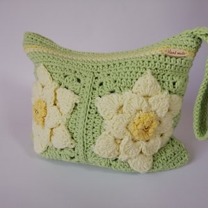 Large crochet cosmetic bag, Crochet makeup bag, Travel organizer, Large makeup bag, Crochet wallet, Face mask bag, Gift for her, Makeup box