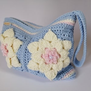 Organizador de bolsa de maquiagem de crochê, Bolsa de maquiagem boho, Bolsa grande de cosméticos, Bolsa grande de maquiagem, Bolsa de higiene feminina, Bolsa de crochê, Bolsa clutch de crochê