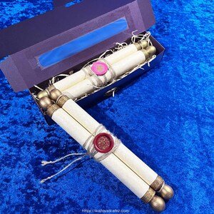 Elegant paper gift box for paper scroll