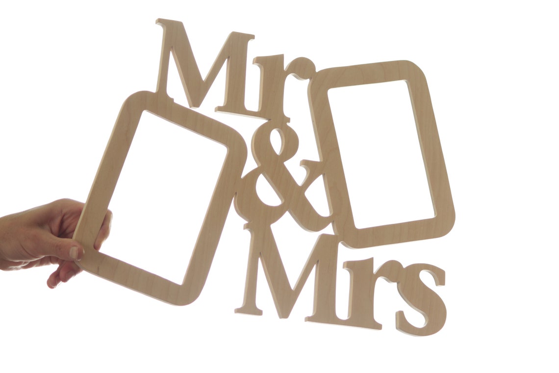 Mr and Mrs Frame Wedding Picture Frame Anniversary Photo Etsy