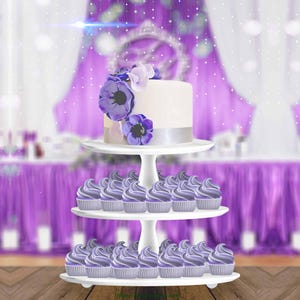 Soporte de madera para cupcakes: Torre de postres para bodas, barra de dulces para fiestas
