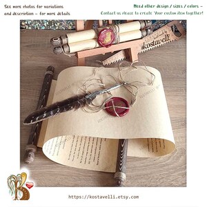 Customized scroll wooden rods Wedding vows him her scroll Love letter Valentines Anniversary scroll Shower Engagement Greeting card rolled