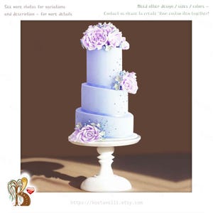 White Wood Cake Stand: Modern Wedding Dessert Pedestal