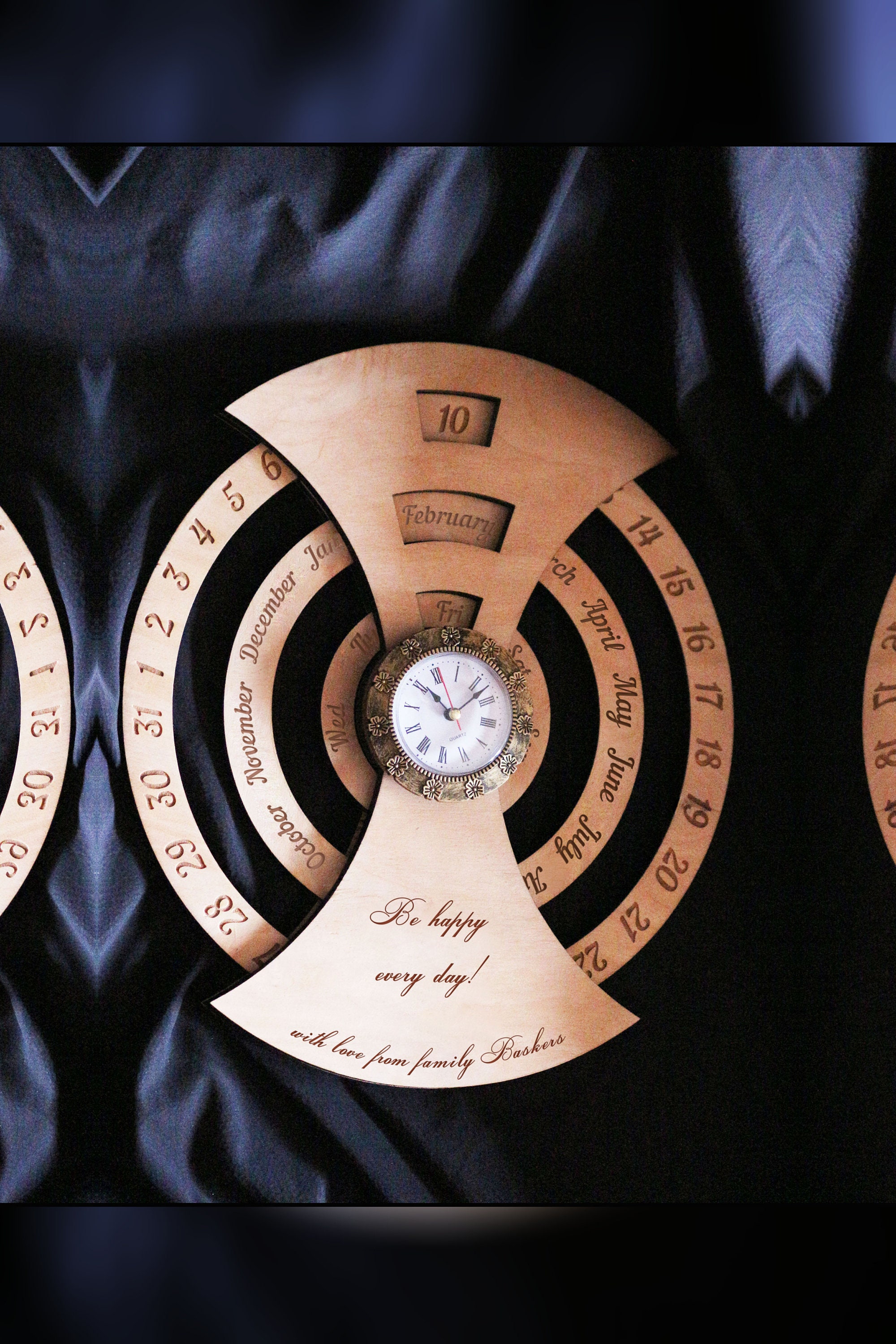 Perpetual Calendar CUSTOM wooden wall decor for Home Eternal Etsy