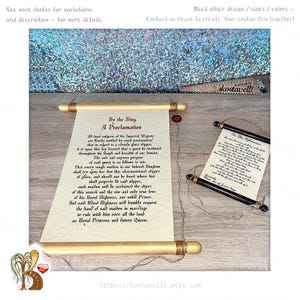 Custom paper scroll greeting gift Anniversary card scrolls rolled on wooden rods Wedding vows him her Love letter Engagement speech Wedding