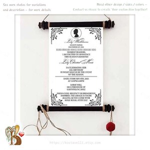 Custom paper scroll wooden rods Wedding vows him her Love letter Valentines Engagement Anniversary gift Greeting card Wall Invitation roll