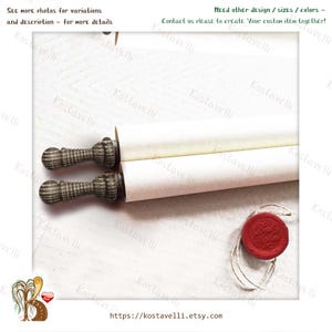 Custom paper scroll Wedding Anniversary gift Greeting card Wall roll turned wood rod, Vows him her Love letter Valentines Engagement scroll