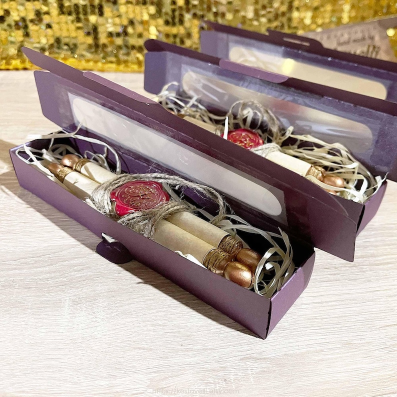 Gift box Custom wax Seal for Our paper scrolls