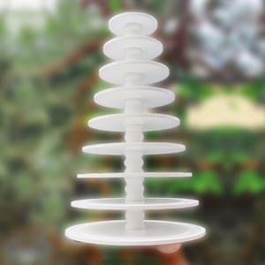 Wood Macaron Tower: 5-10 Tier Dessert Stand for Wedding & Party