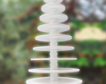 超調節可能な8段アクリル製マカロンタワー - 丈夫なマカロン