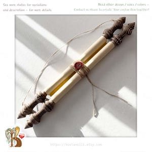 Paper scroll Wedding vows him her rolled scroll wood rods Love letter Valentines Engagement Anniversary gift Greeting card Custom Wall print
