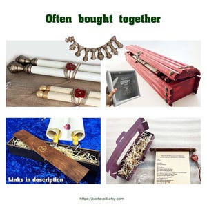 Wooden gift box for scroll