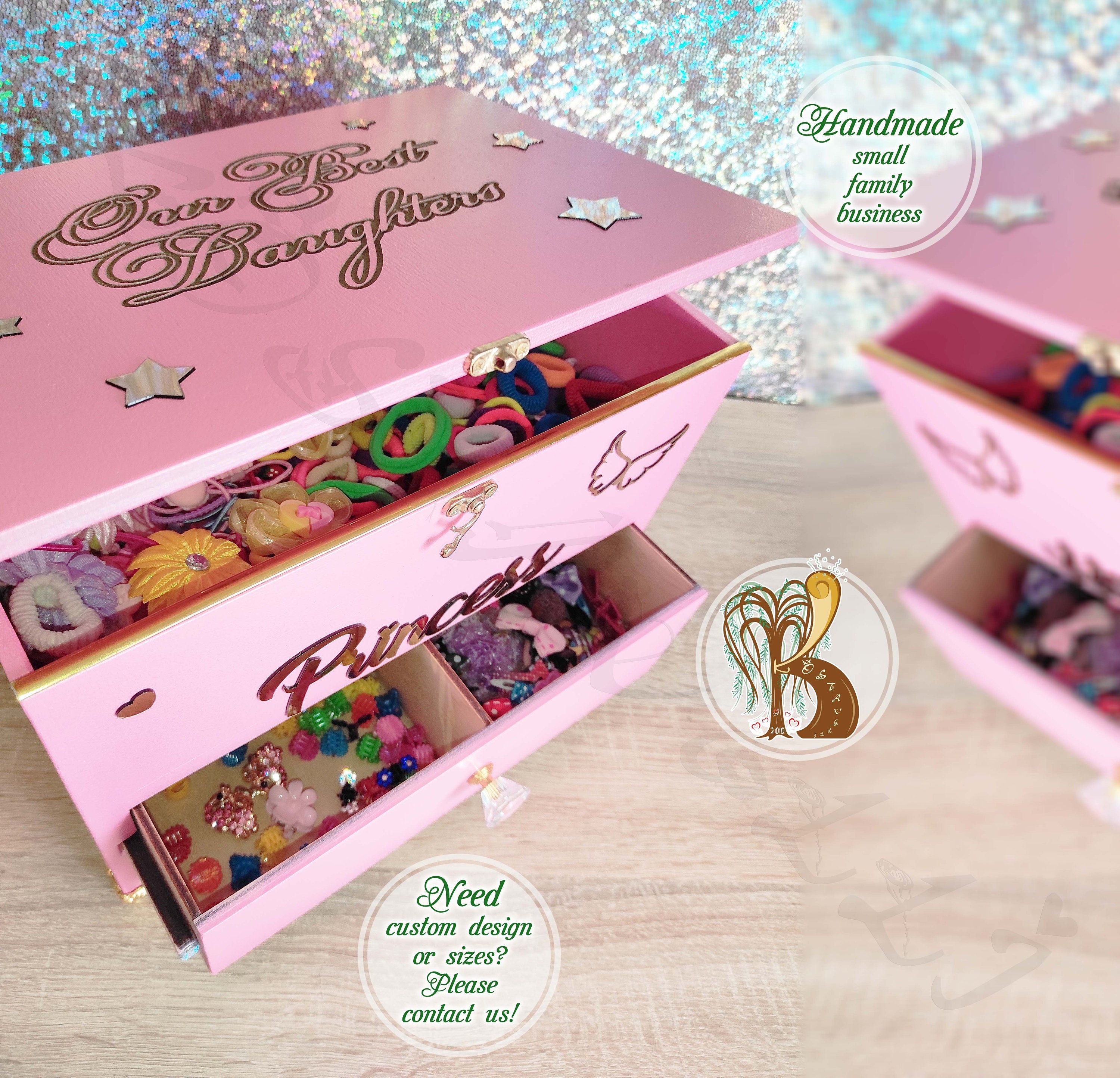 Hair Accessories Box Storage Hairpin Wooden Box Personalised - Etsy Hair Accessories Box Storage Hairpin Wooden Box Personalised - Etsy
