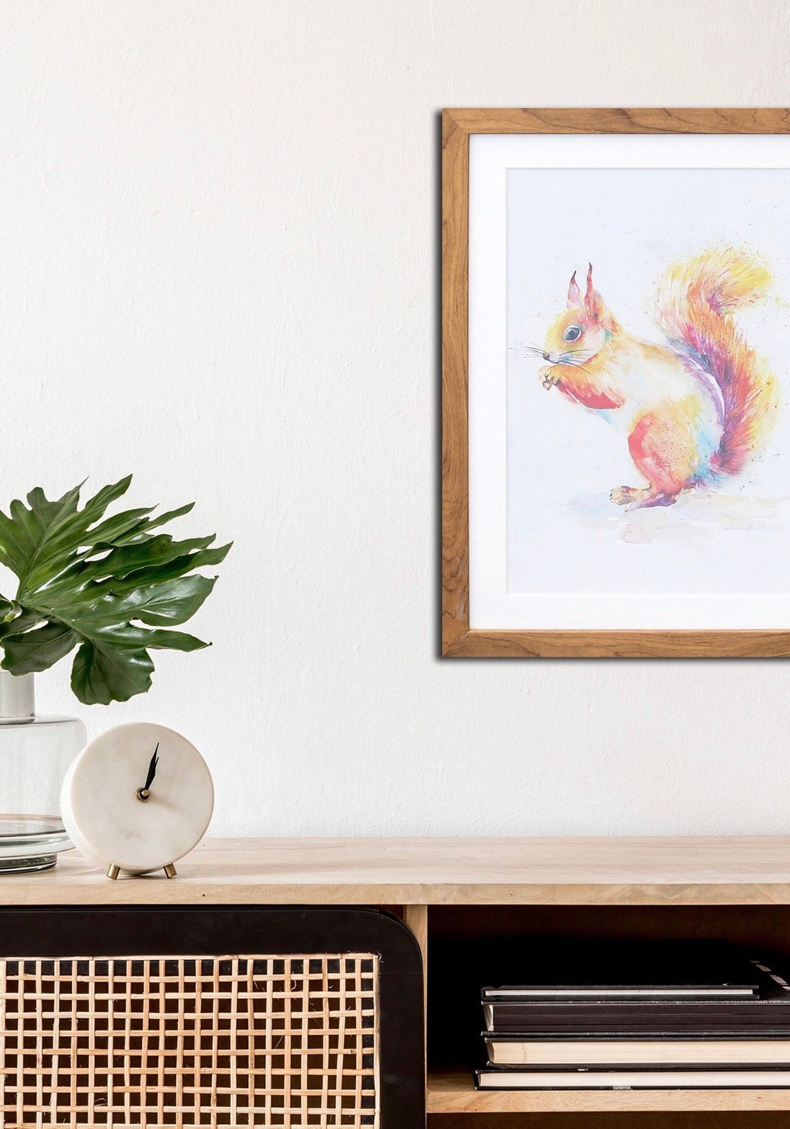 Frame. Squirrel. Splash Squirrel Frame Print. Arthouse. Frames Etsy UK