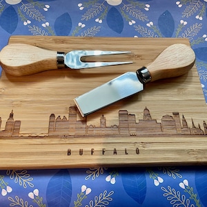 City of Buffalo, NY Skyline Cheese Board