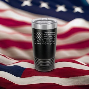America - Pledge of Allegiance 20oz Polar Camel Tumbler - Sip with Pride!