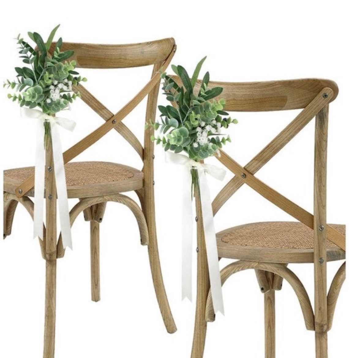 Chair swag pew flowers ceremony aisle decor 6 chair Etsy