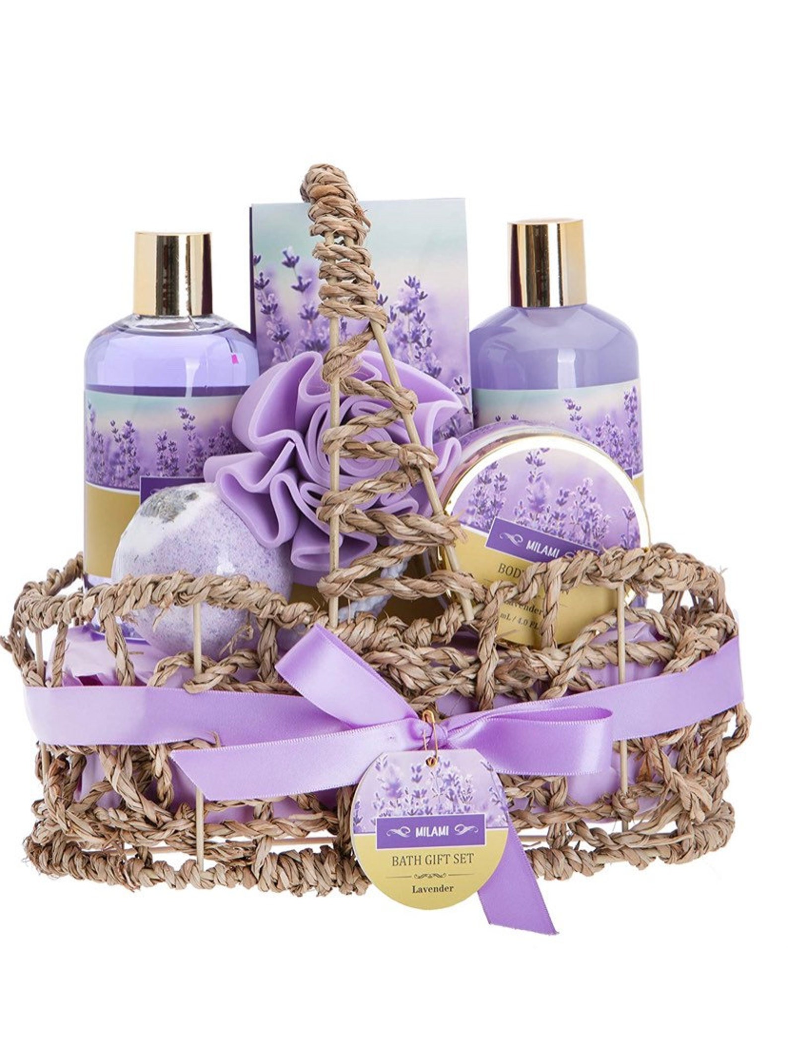 Lavender Bath Spa Gift Basket With Relaxation Gift Spa Gifts My XXX