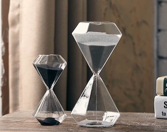 Crystal Glass Hourglass Sand Clock Timer Home Decoration Hour Glass 15/30/60 Min 
