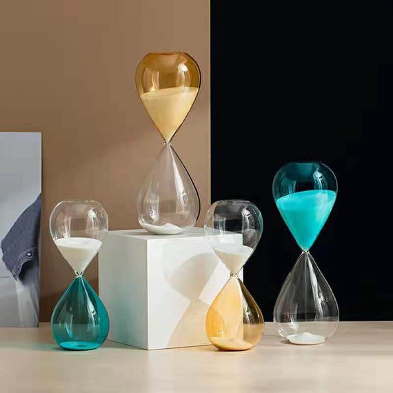 Details about   Modern Color Block Contrast Hourglass Home Accents 