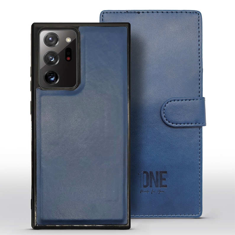 Samsung Note 20 5G Ultra 2-in1 Brown Magnetic Leather Case Removable Wallet Folio Book Wallet Cover for Samsung Note 20 Ultra 6.9\u2019\u2019