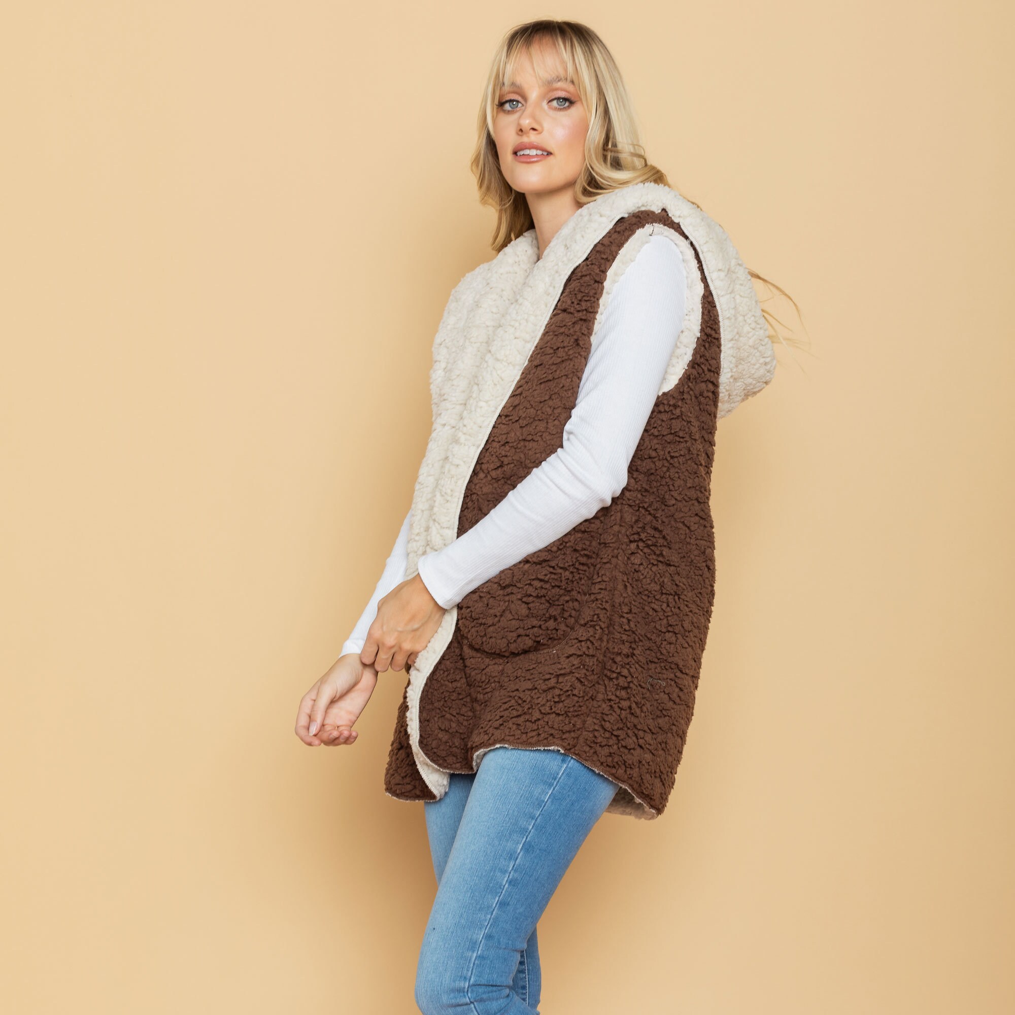 teddy sweater with hood