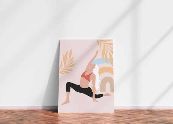 Woman Yoga Wall Art 1 Yoga Pose Print | Etsy