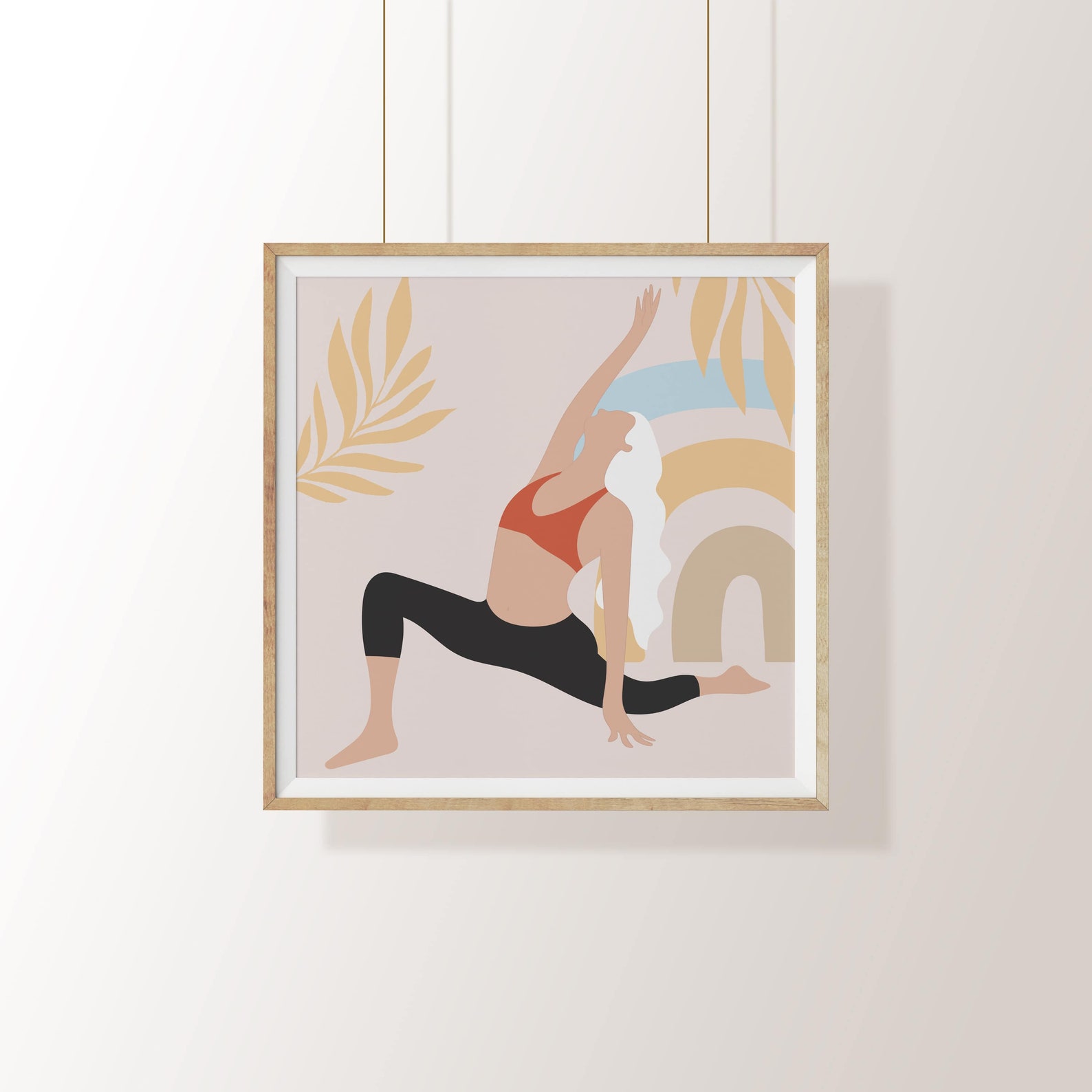 Woman Yoga Wall Art 1 Yoga Pose Print | Etsy