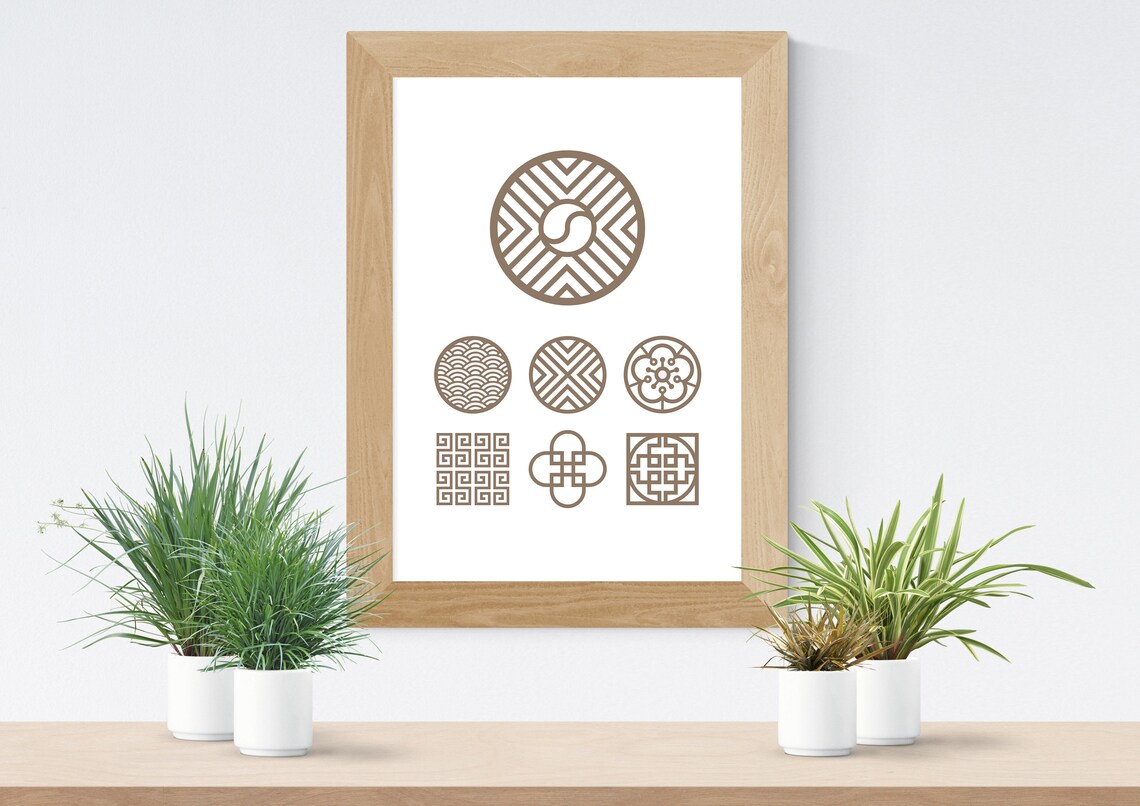 Korea Wall Art Print 2 Korean Art Korean Traditional | Etsy